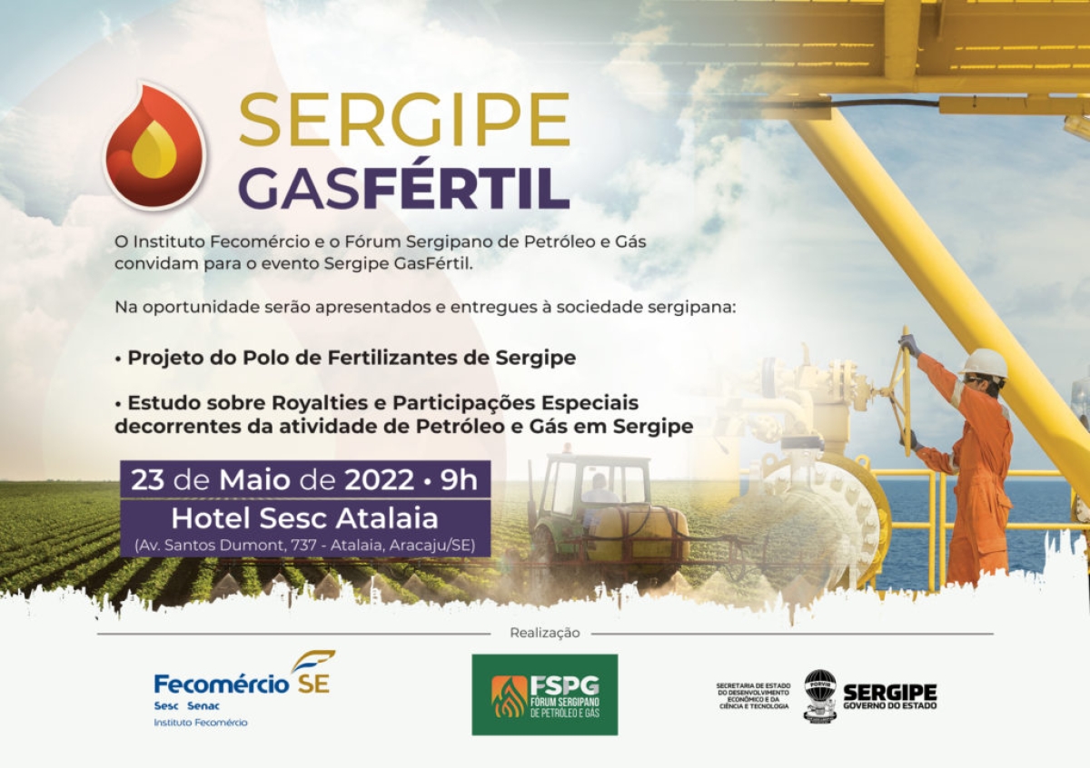 Evento Sergipe Gasfértil movimentará cadeia produtiva do estado - Imagem: Divulgação | Fecomércio