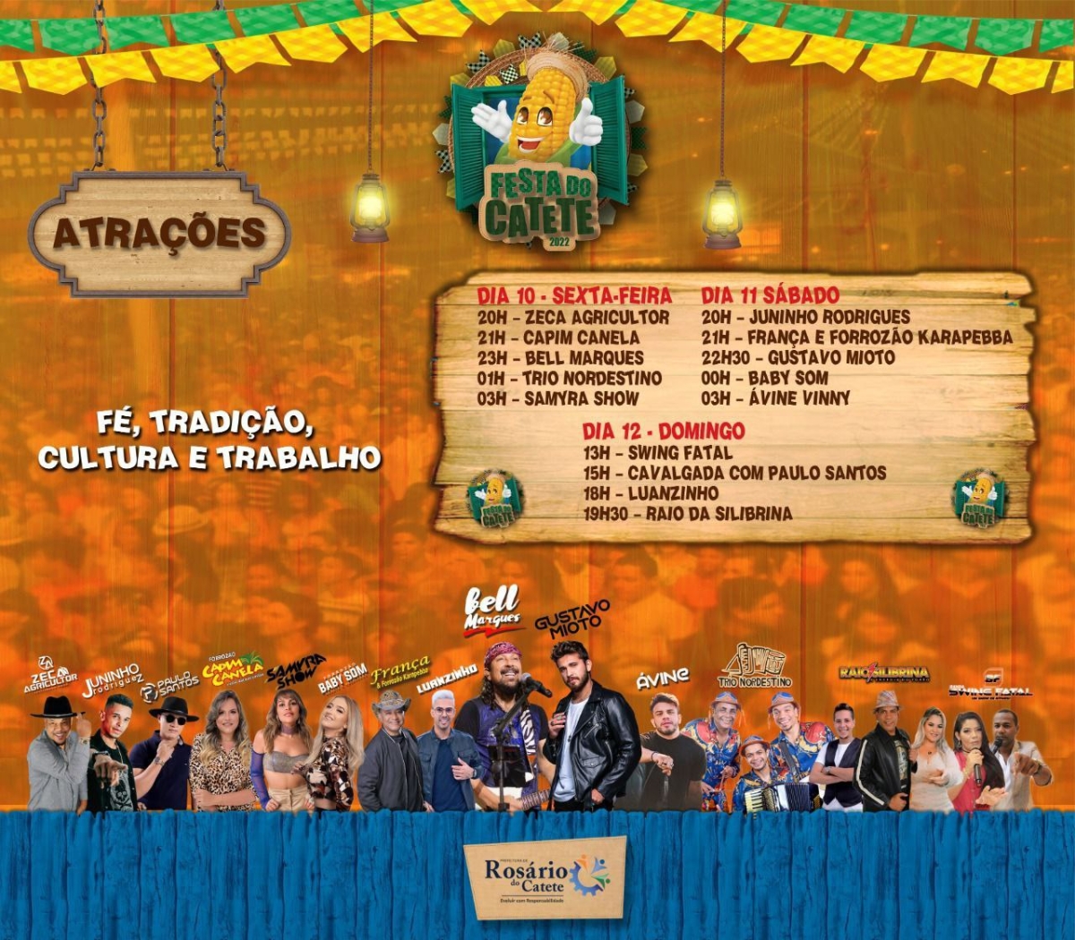 Festa do Catete tem programação definida - Imagem: Divulgação