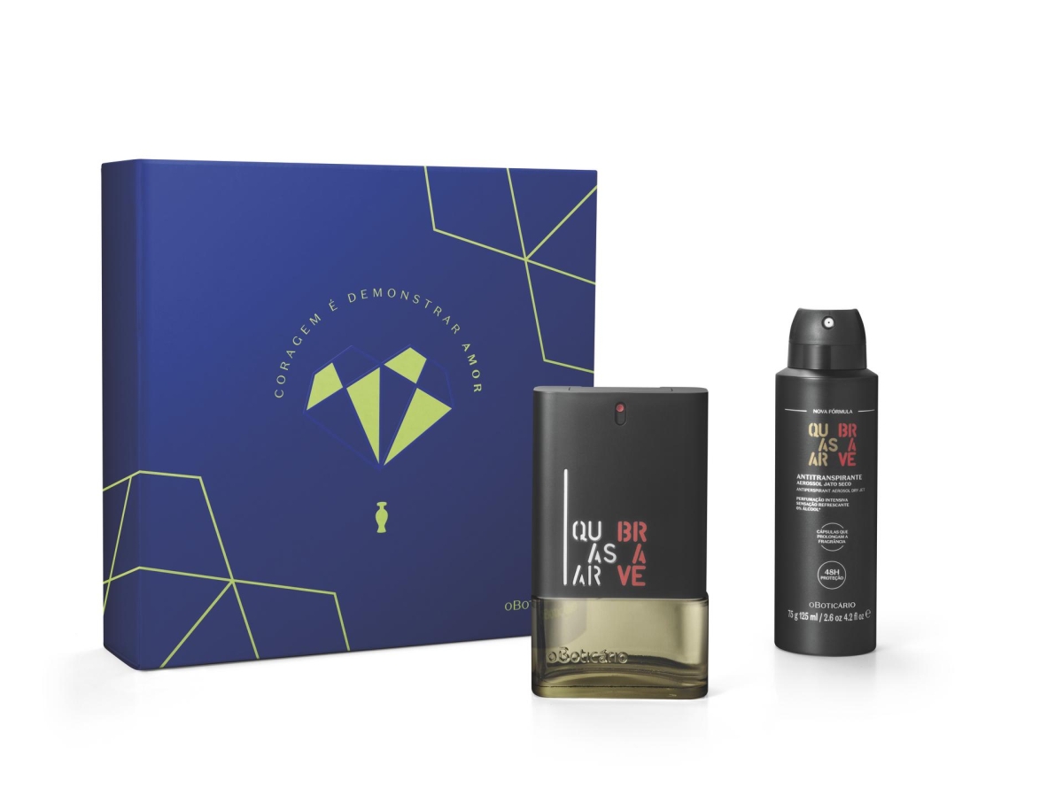 Kit Presente de Dia dos Namorados Quasar Brave (dois itens) - Imagem: Divulgação | O Boticário