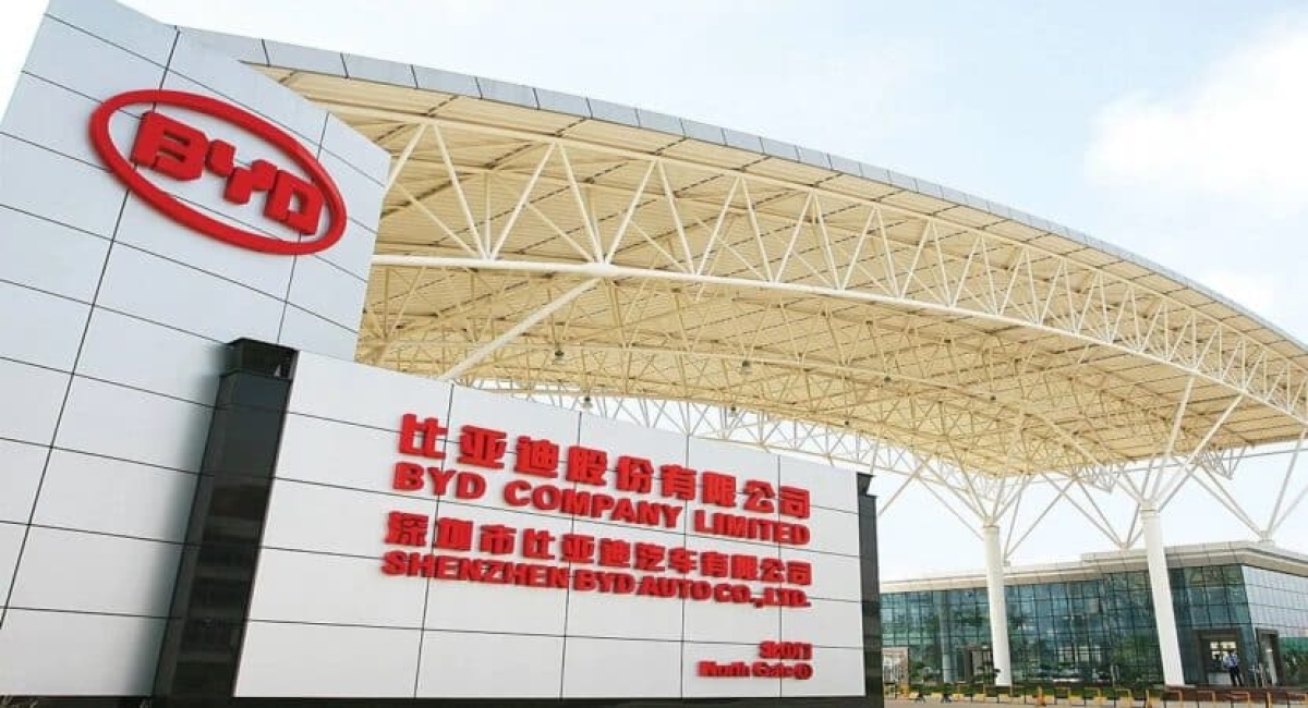 Sede da BYD na China ?? Imagem: BYD | Divulgação