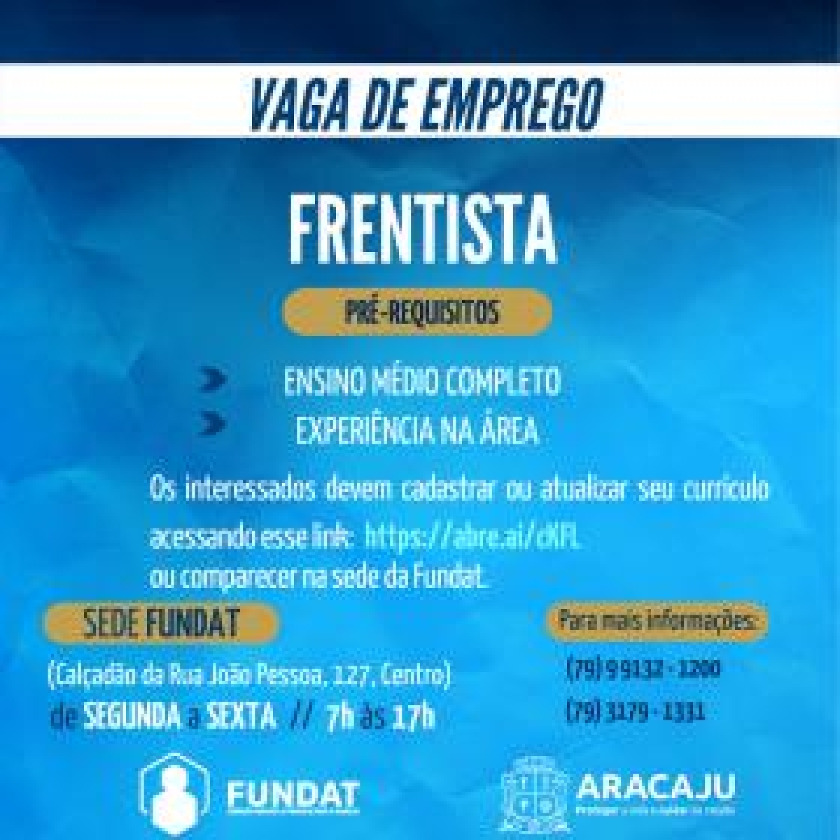 Arte: Fundat Aracaju