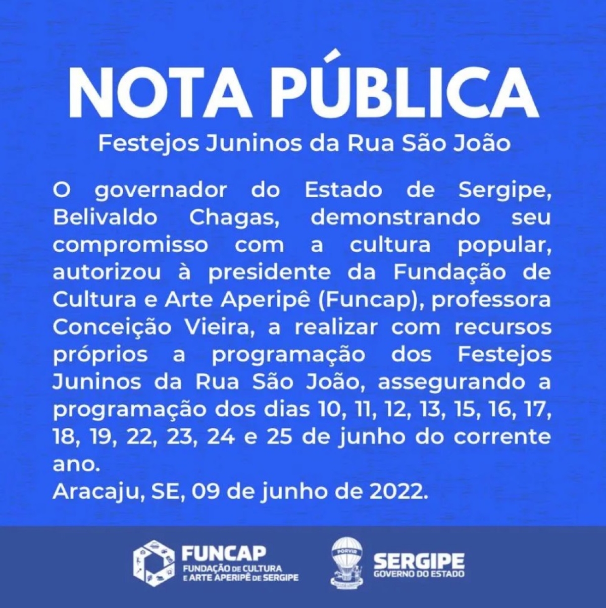 Festejos juninos da Rua São João serão retomados nesta sexta-feira,10/6 - Arte: Funcap