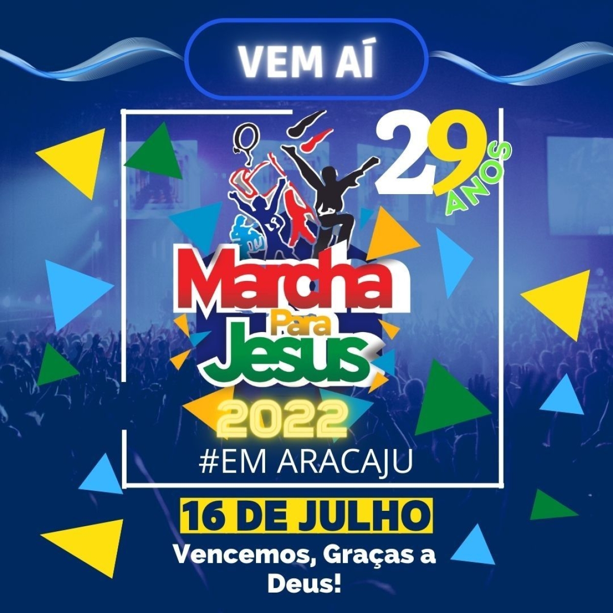 Marcha Para Jesus volta a acontecer em Aracaju - Imagem: Divulgação