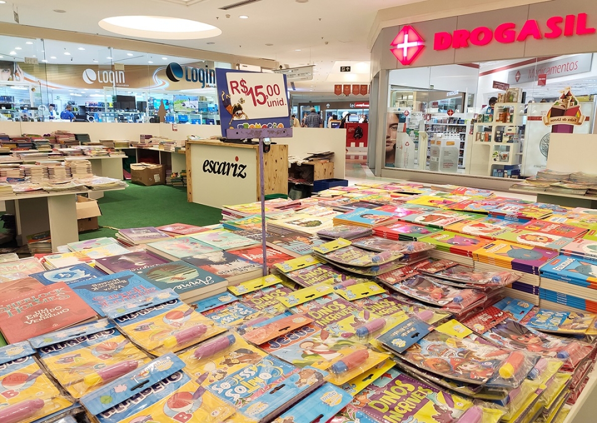 Feira de livros Escariz tem obras a partir de R$5 - Foto: Ascom Shopping Jardins