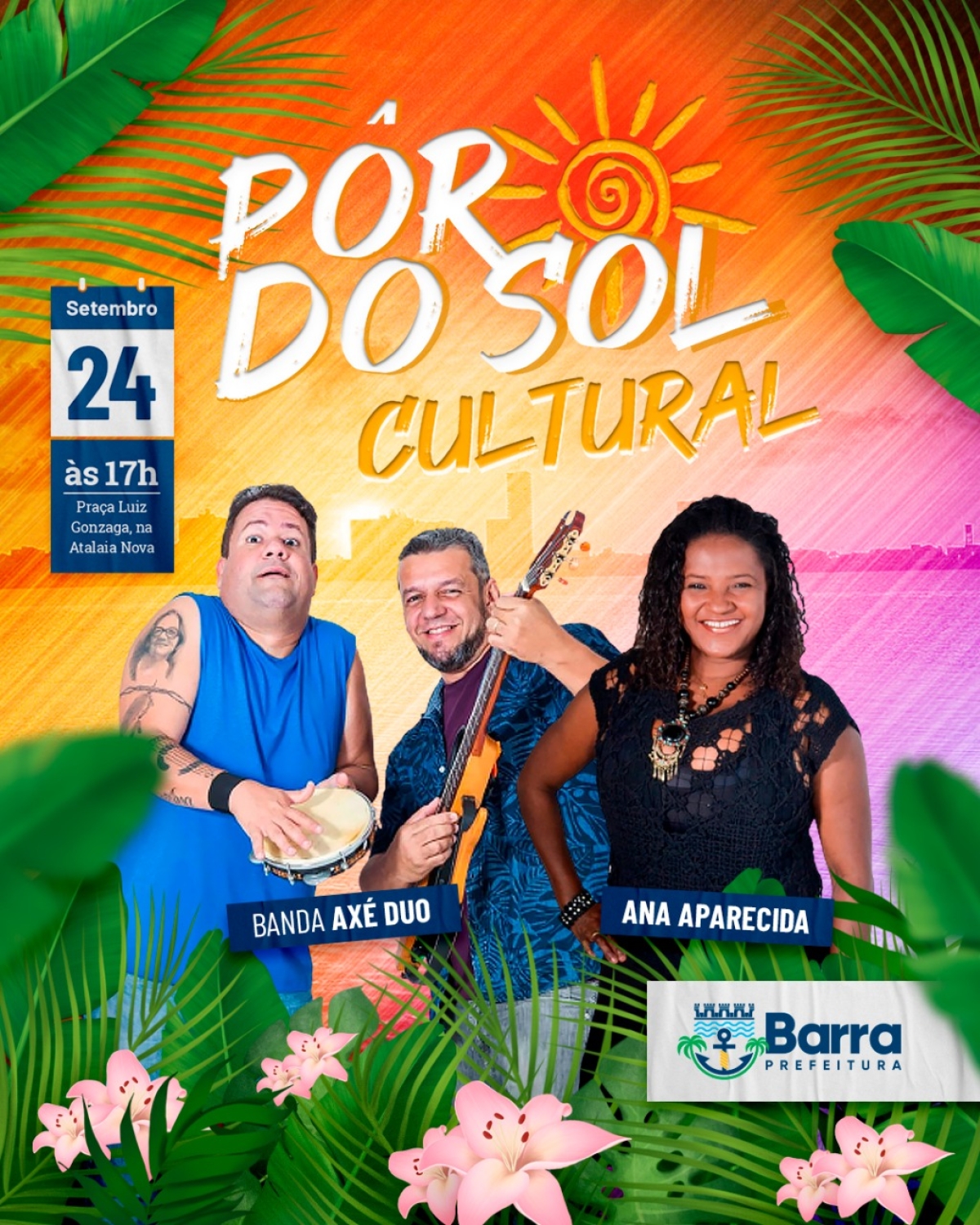 Com apresentações artísticas, Projeto Pôr do Sol Cultural retornará neste sábado, 24/9 - Imagem: Divulgação