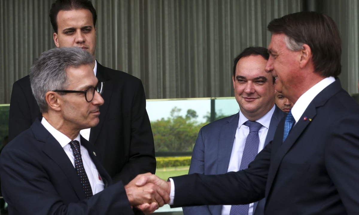 O Presidente Jair Bolsonaro recebe o Apoio do Governador de Minas Gerais Romeu Zema para o Segundo Turno - Foto: Antonio Cruz | Agência Brasil