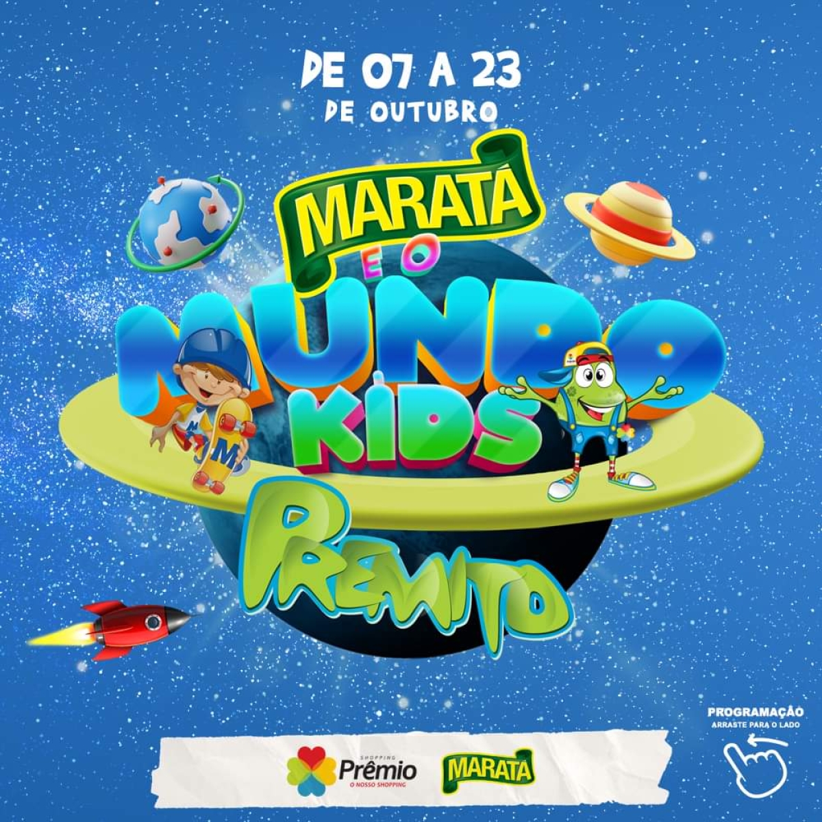 Mês das Crianças no Shopping Prêmio tem shows gratuitos e Cidade Kids - Imagem: Divulgação