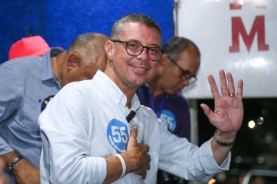 "Sergipe não tem saudade do salário atrasado, do décimo parcelado. Queremos avançar", diz Fábio Mitidieri em Itaporanga - Foto: Assessoria Fábio Mitidieri