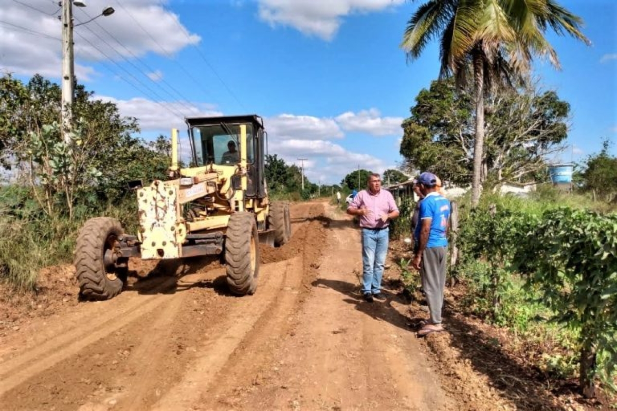Paulo Sobral visita obras em Canindé - Foto: Arquivo pessoal