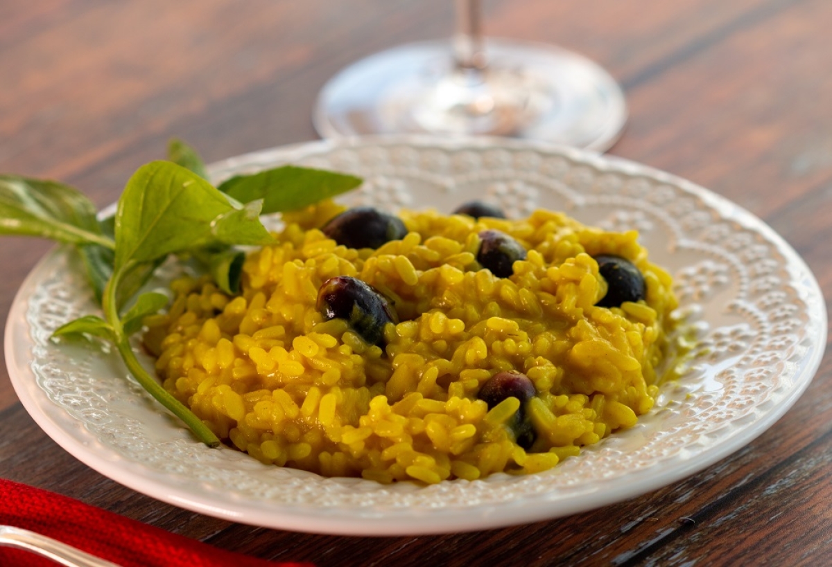 Risoto de açafrão e uvas
- Foto: Divulgação | Press à Porter