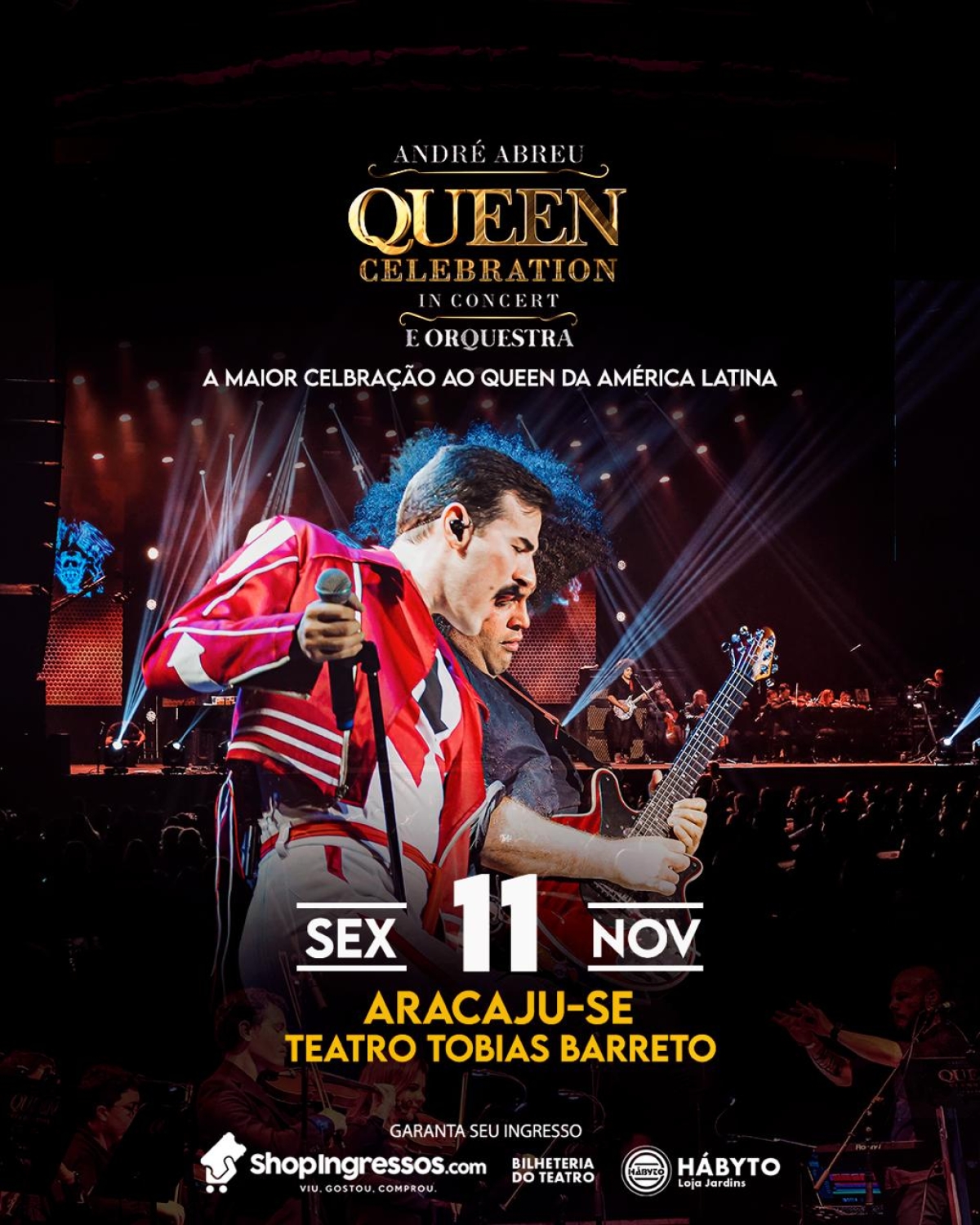 André Abreu apresenta tributo ao Queen em Aracaju - Imagem: Divulgação