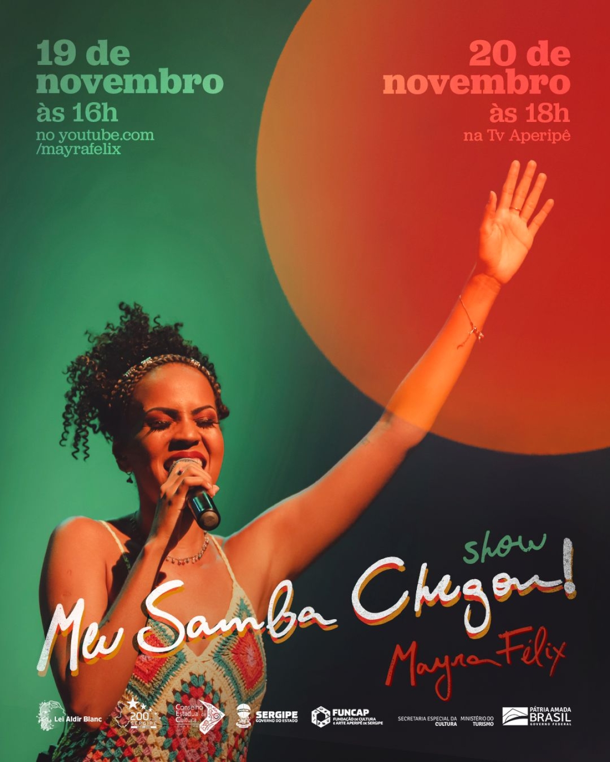 Mayra Félix lança show "Meu samba chegou!" - Imagem: Divulgação