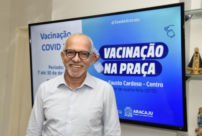 Aracaju passa a ofertar vacina na praça Fausto Cardoso a partir desta quarta, 7/12 - Foto: Prefeitura de Aracaju