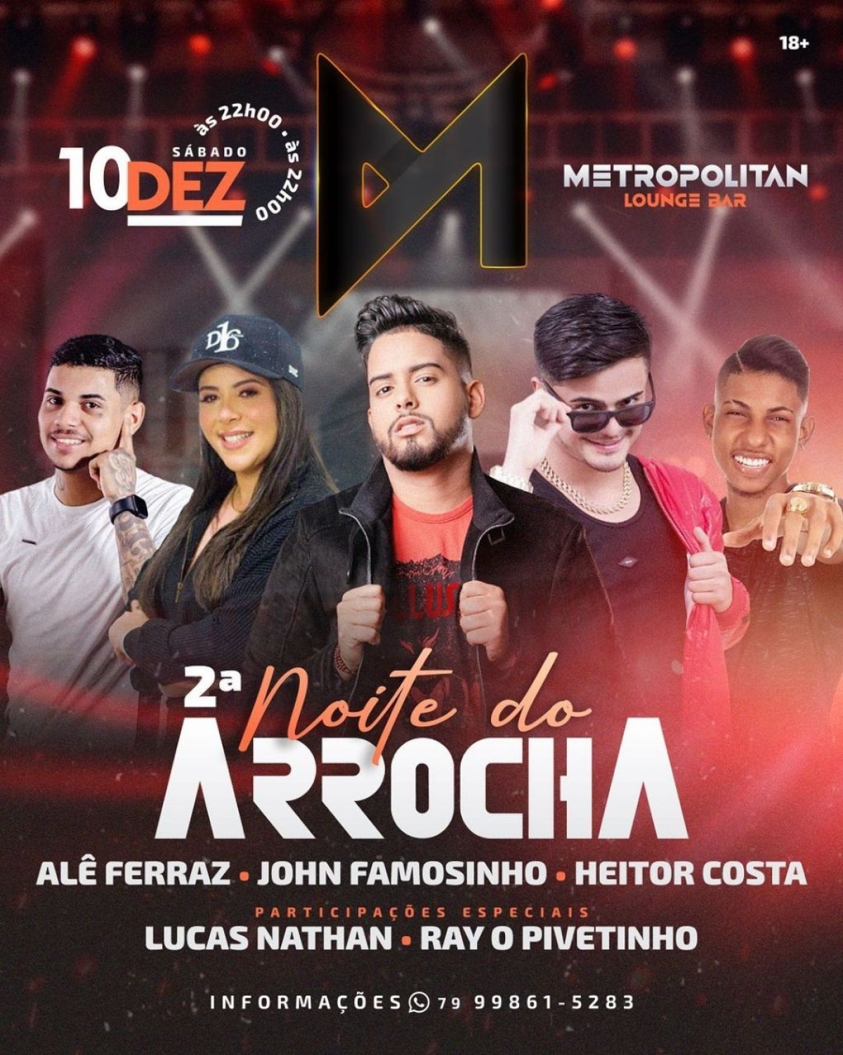 2ª Noite do Arrocha com John Famosinho pela 1ª vez no Metropolitan - Imagem: Divulgação | Metropolitan
