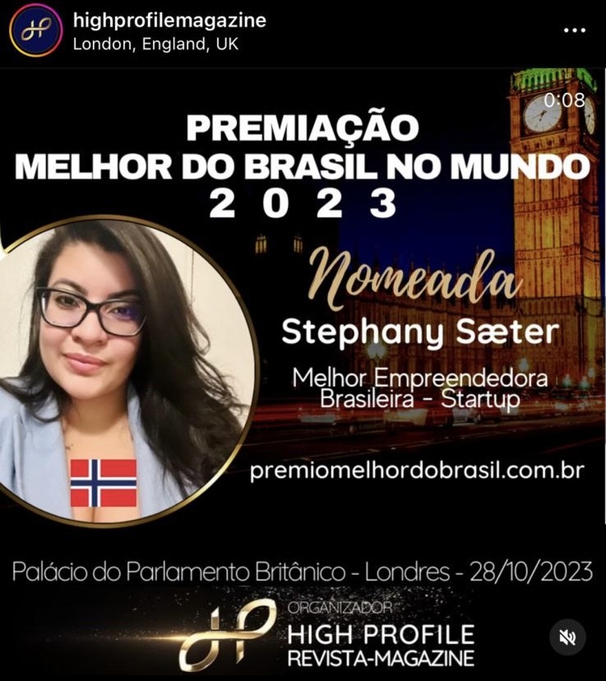 Sergipana concorre ao prêmio de "Melhor do Brasil no Mundo" - Imagem: Divulgação