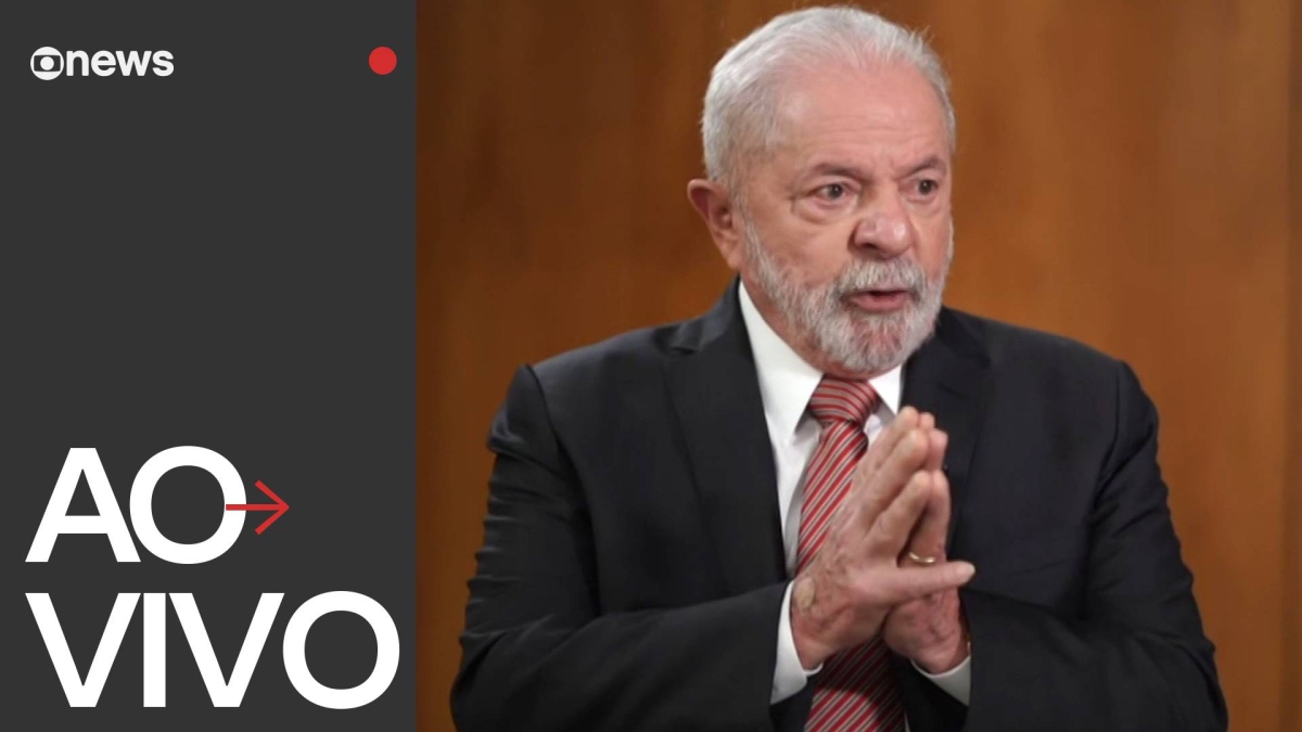 O presidente Lula falou da tentativa de golpe em sua primeira entrevista exclusiva - Foto: Reprodução | Globo News