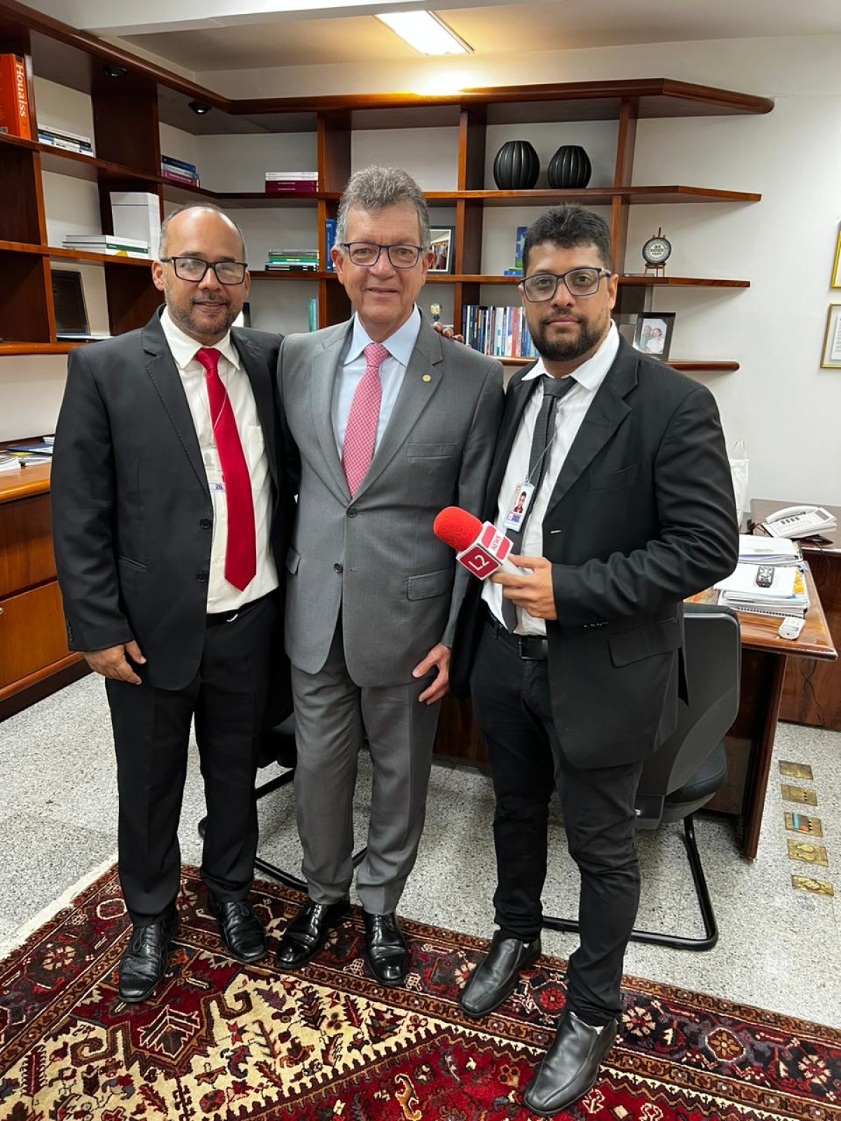 Jony Cannon, senador Laércio Oliveira e David Brandão - Foto: Divulgação | L2News