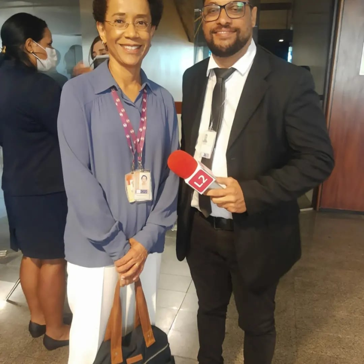 Jornalista Zileide Silva, da Globo, e David Brandão - Foto: Divulgação | L2News