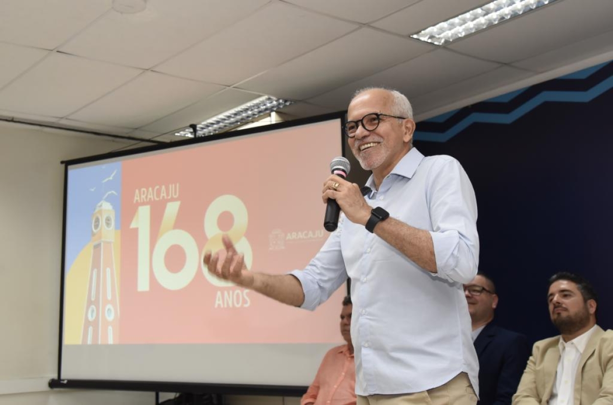 Prefeito Edvaldo anuncia programação comemorativa aos 168 anos de Aracaju - Foto: Ana Lícia Menezes | Prefeitura de Aracaju