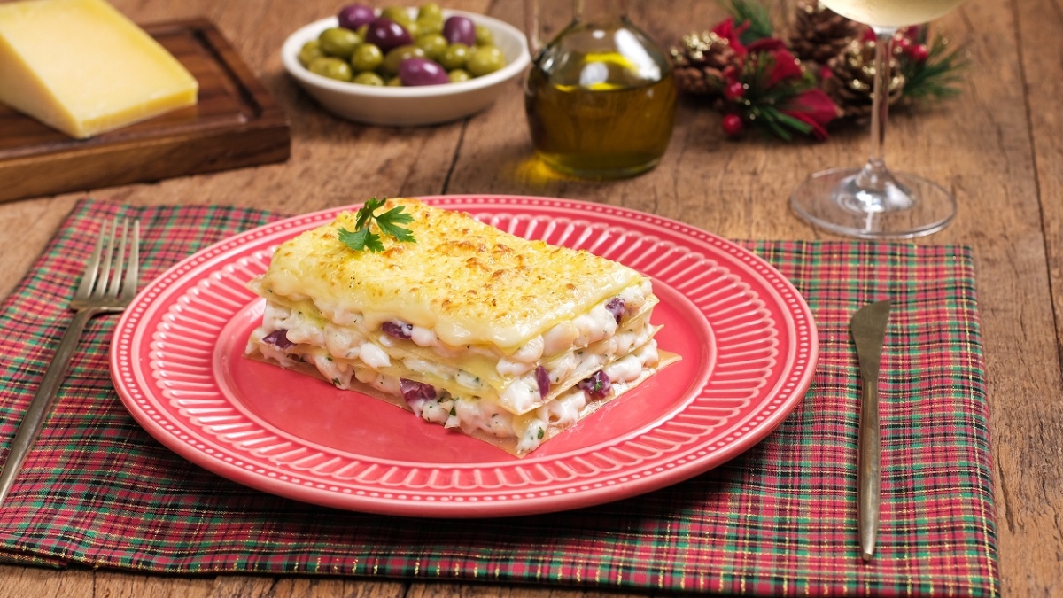 Lasanha de bacalhau - Foto: Divulgação | Galo
