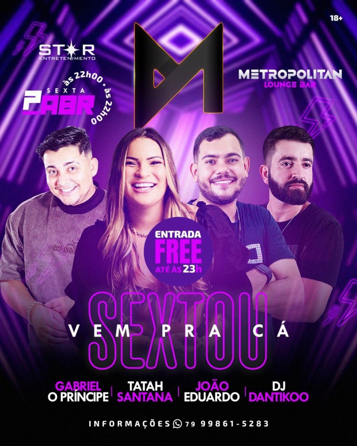 Metropolitan apresenta o melhor sextou do feriadão - Imagem: Assessoria Metropolitan