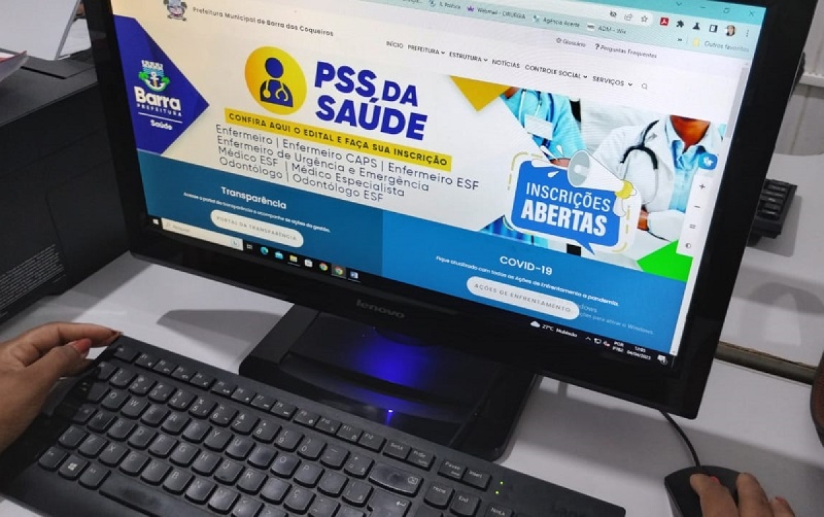 Prefeitura da Barra dos Coqueiros abre inscrições do PSS da Saúde - Foto: Prefeitura da Barra dos Coqueiros