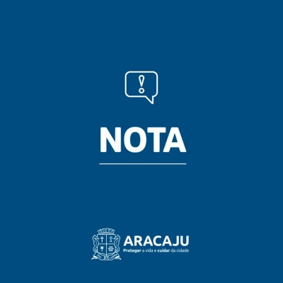 Nota Prefeitura de Aracaju
