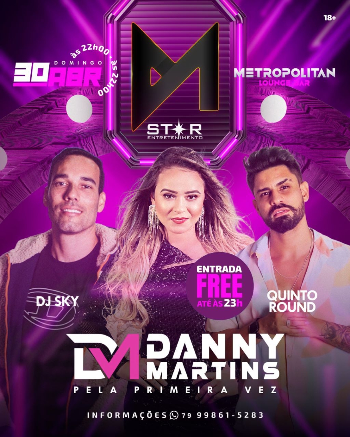 Danny Martins e Quinto Round serão atrações do Metropolitan - Imagem: Divulgação | Metropolitan 