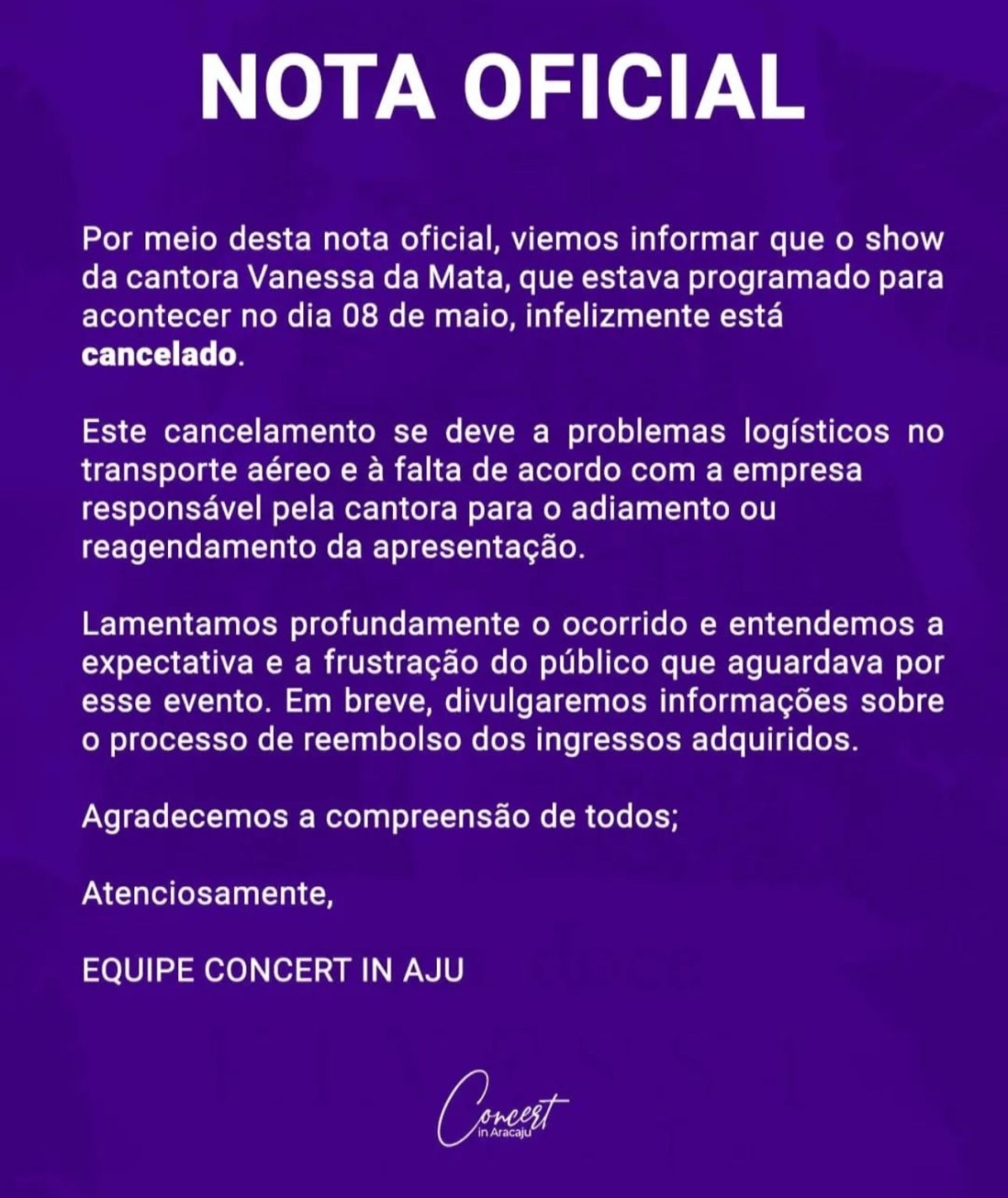 Nota oficial