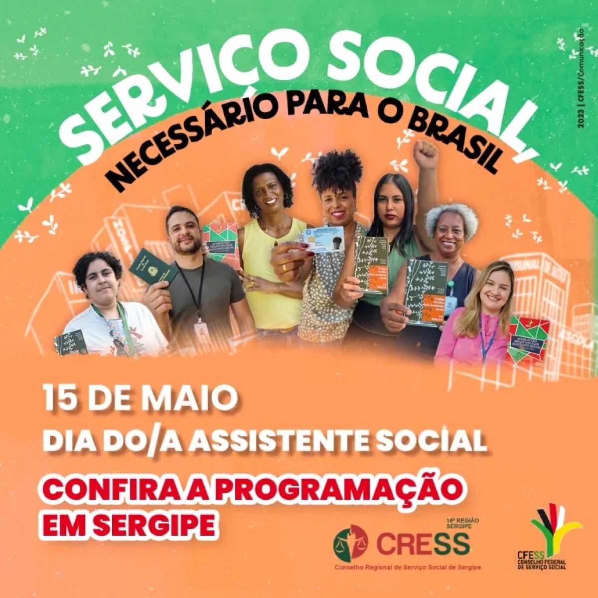CRESS-SE divulga programação do Dia do/a Assistente Social em Sergipe - Imagem: CRESS-SE CRESS-SE divulga programação do Dia do/a Assistente Social em Sergipe - Imagem: CRESS-SE