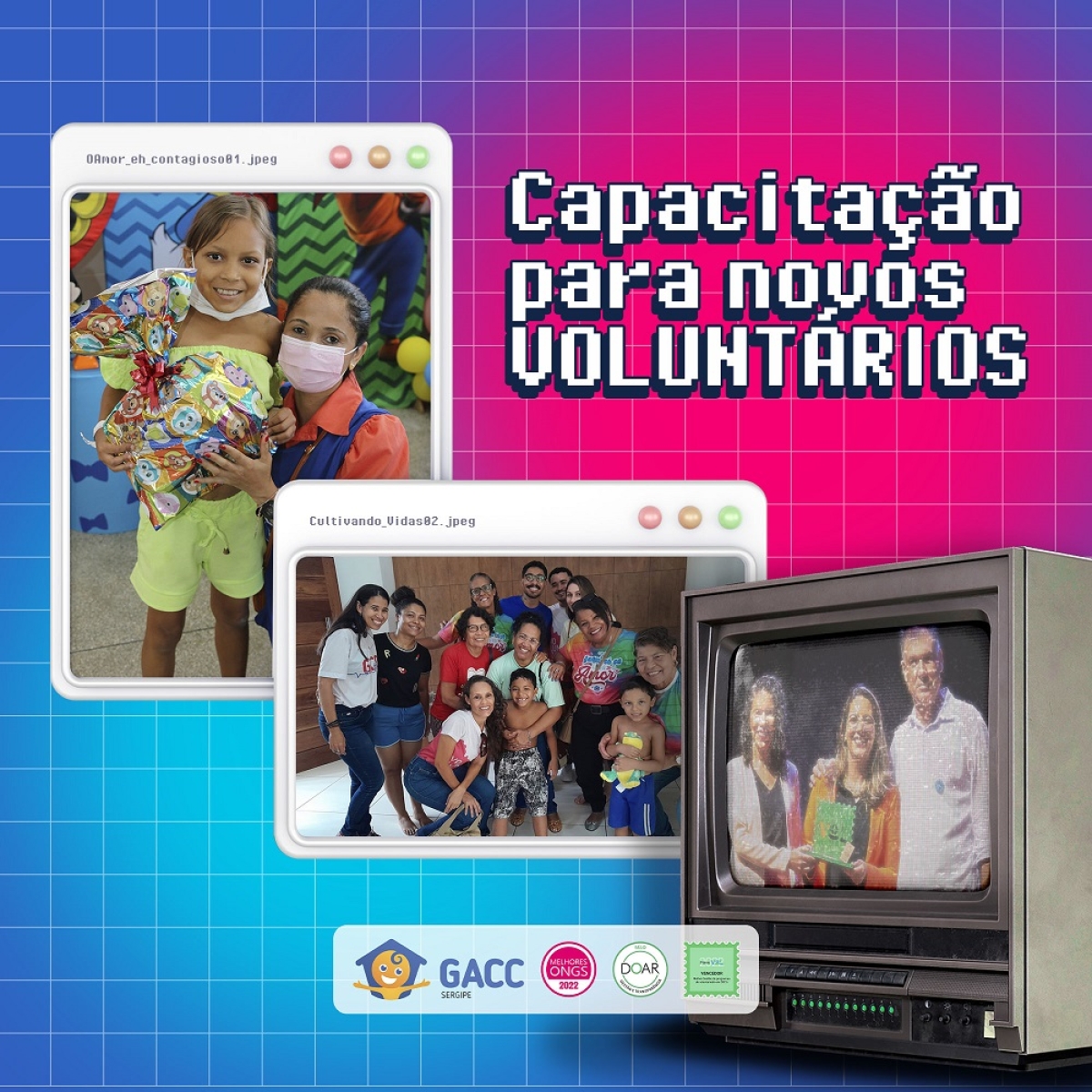 Quer ser um voluntário do GACC/SE? VAGAS LIMITADAS!!! - Imagem: Divulgação | GACC/SE