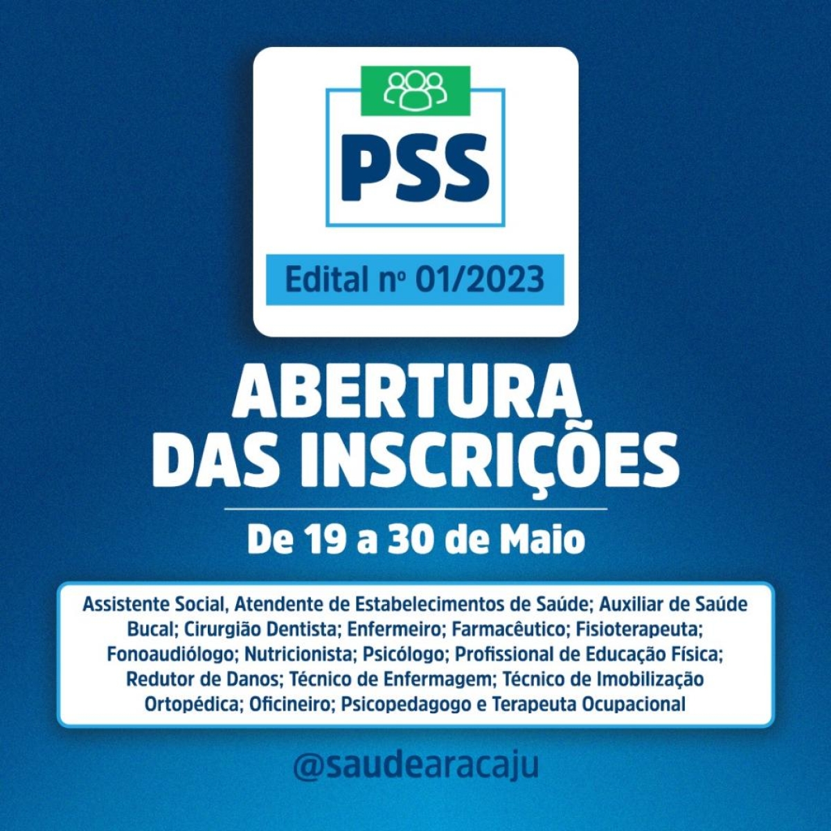 Prefeitura abre Processo Seletivo Simplificado para redes da Saúde de Aracaju - Imagem: Divulgação | Prefeitura de Aracaju