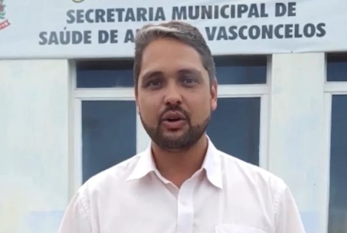 Prefeito de Alfredo Vasconcelos, Mauro César de Oliveira - Foto: Reprodução | Print de vídeo | Facebook | Prefeitura de Alfredo Vasconcelos