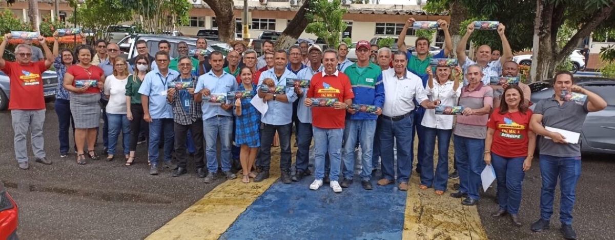 SINDISAN lança campanha contra privatização da água e em defesa da DESO pública - Foto: Sindisan/SE