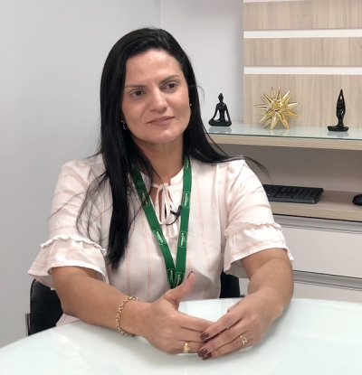 Kelly Gouveia, gerente de unidades diagnósticas da Unimed Sergipe - Foto: Ascom Unimed SE