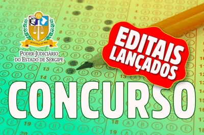 Lançados editais dos concursos para servidores e cartórios extrajudiciais no TJSE - Imagem: Divulgação | TJSE