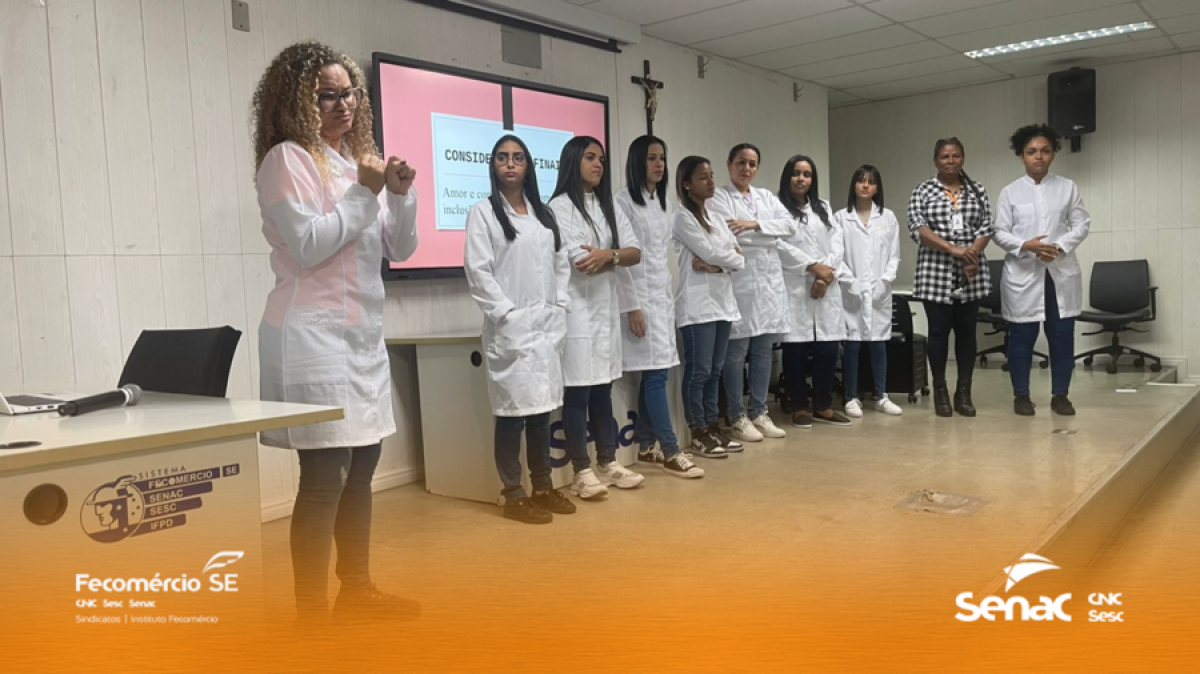 Inclusão: alunas com deficiência auditiva inspiram Projeto Integrador de beleza no Senac/SE - Foto: Senac/SE