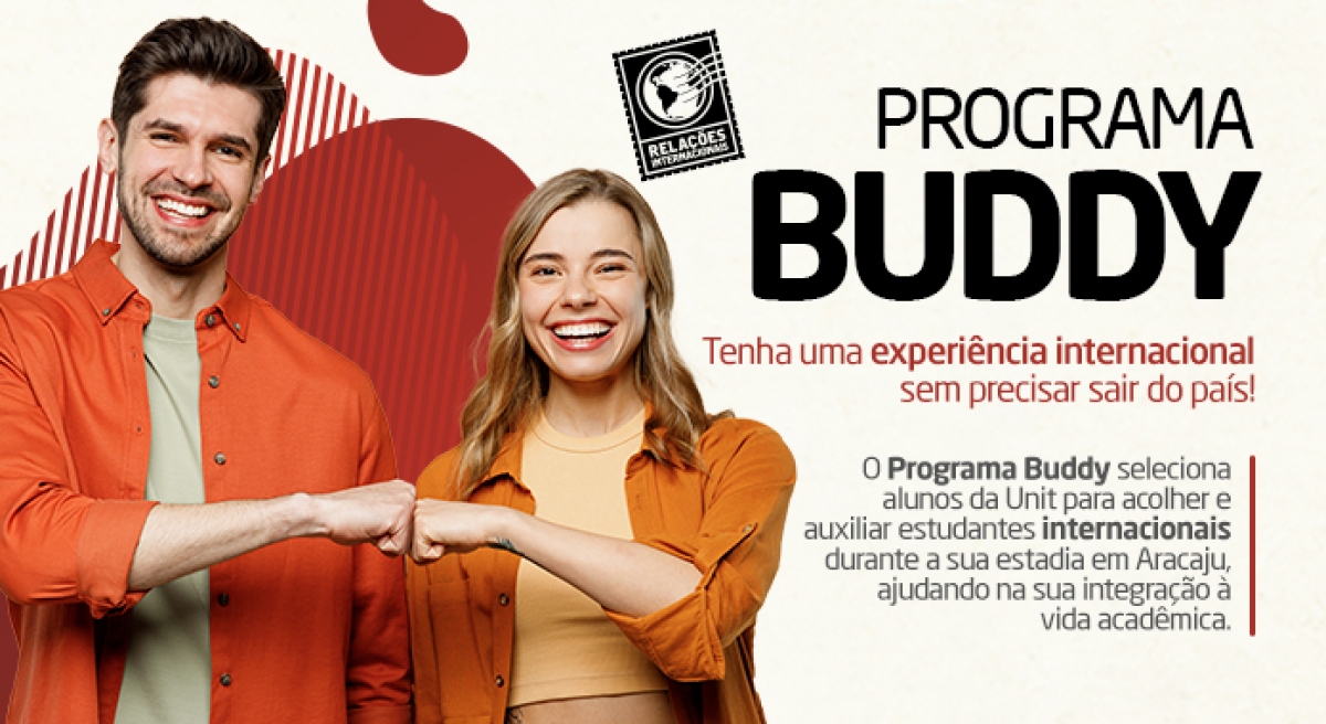 Buddy é um programa de acolhimento que visa auxiliar o aluno internacional durante sua transição e adaptação à mobilidade acadêmica - Imagem: Divulgação Buddy é um programa de acolhimento que visa auxiliar o aluno internacional durante sua transição e adaptação à mobilidade acadêmica - Imagem: Divulgação