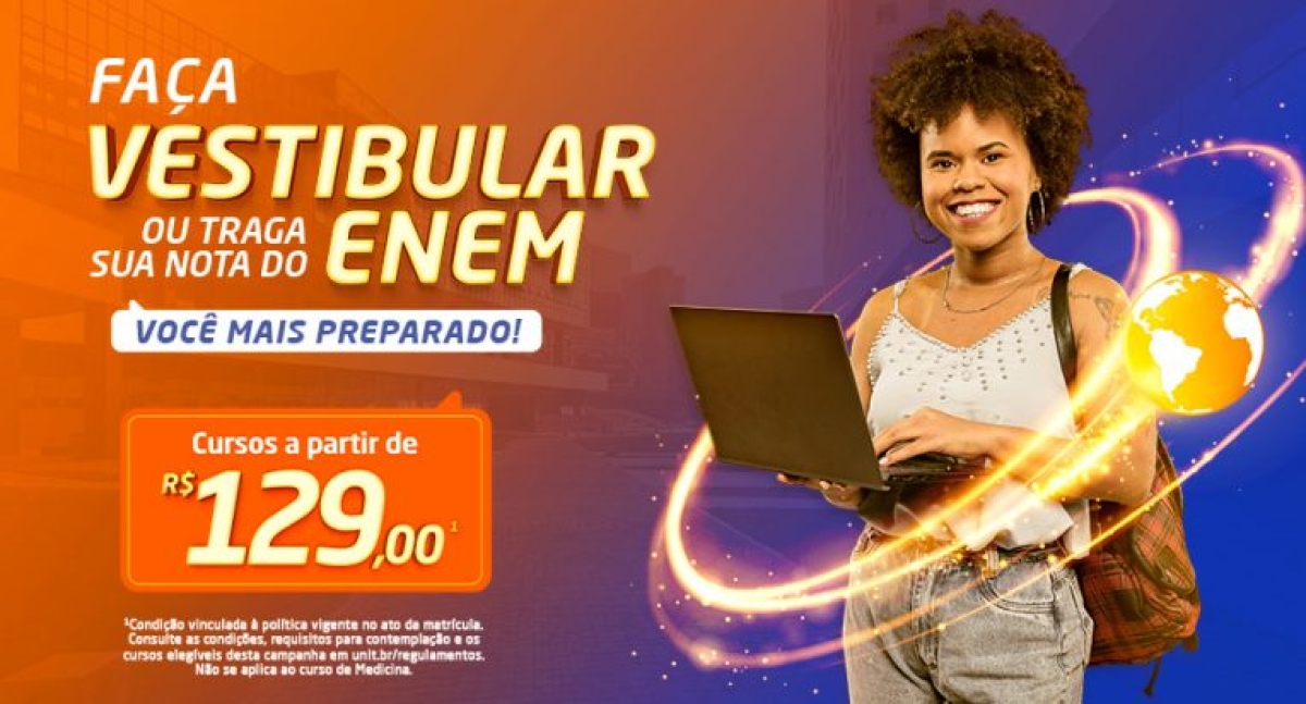 Os dois processos seletivos contemplam vagas em cursos à distância, distribuídos em 34 polos da Unit EaD em oito estados - Imagem: Divulgação | Grupo Tiradentes Os dois processos seletivos contemplam vagas em cursos à distância, distribuídos em 34 polos da Unit EaD em oito estados - Imagem: Divulgação | Grupo Tiradentes
