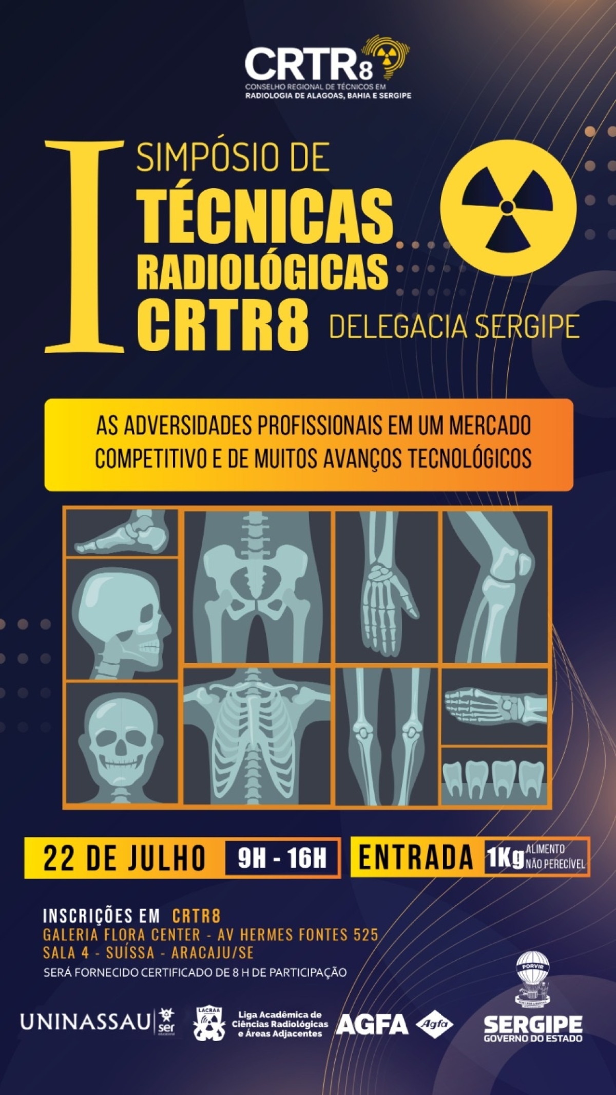 I Simpósio de Técnicas Radiológicas CRTR8- Imagem: Divulgação