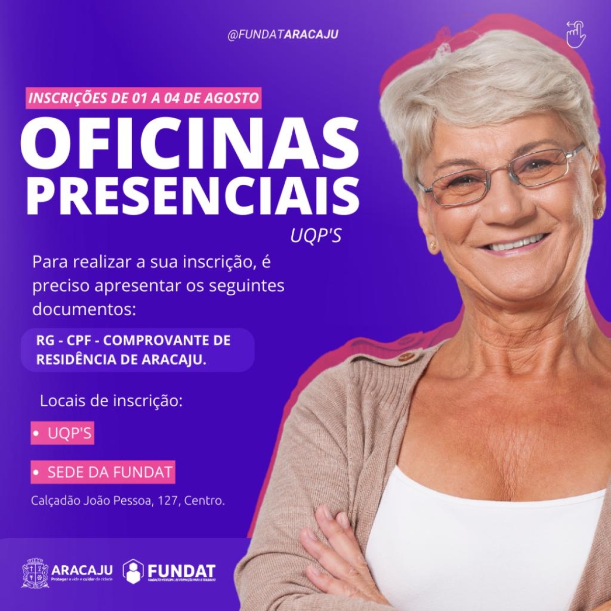 Fundat abre 25 novas turmas de qualificação profissional para os aracajuanos - Arte: Ascom | Fundat