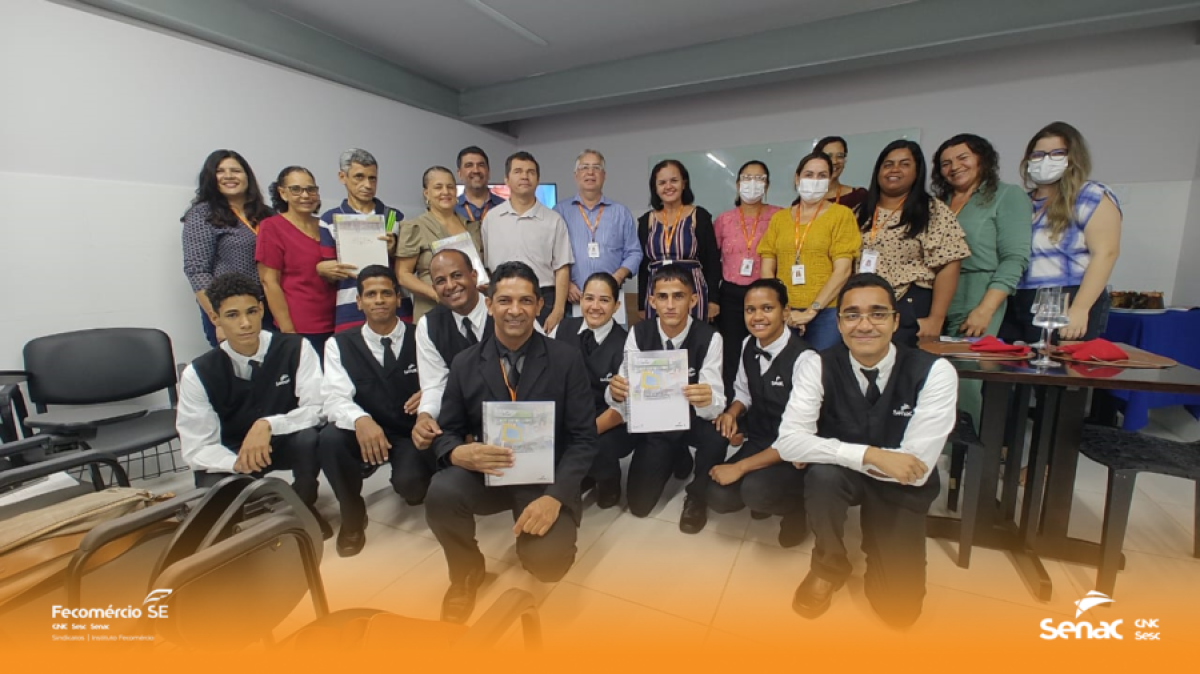 Turma do Curso de Garçom apresenta Cardápio em Braille como tema de Projeto Integrador  - Foto: Senac/SE