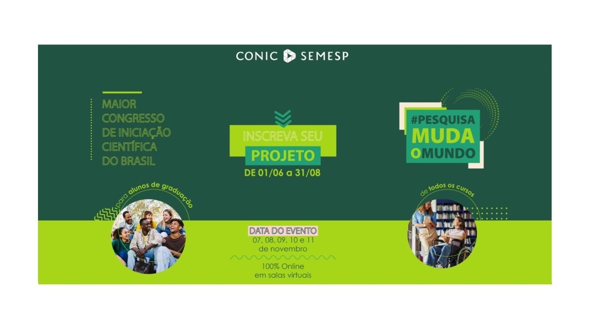 23° Congresso Nacional de Iniciação Científica - Imagem: Divulgação | Conic-Semesp