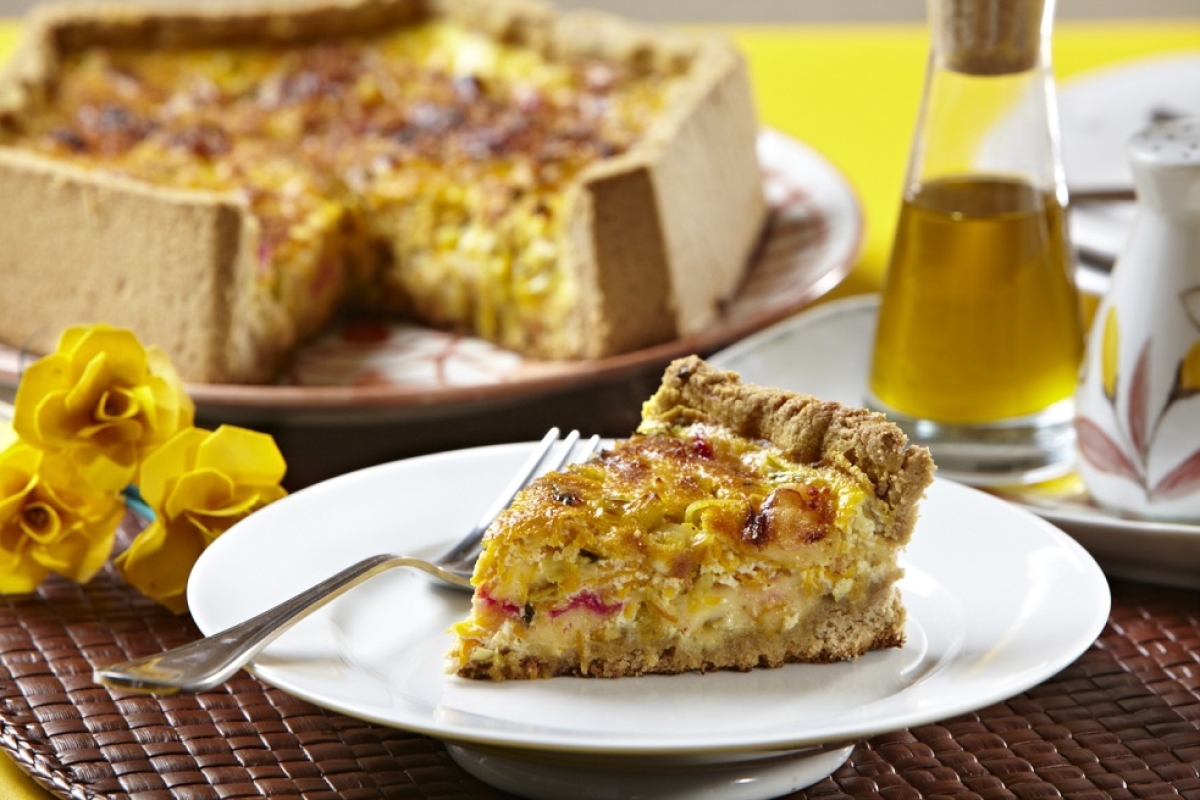 Torta de Cenoura com Alho-Poró - Foto: Marca Puro Sabor | Divulgação