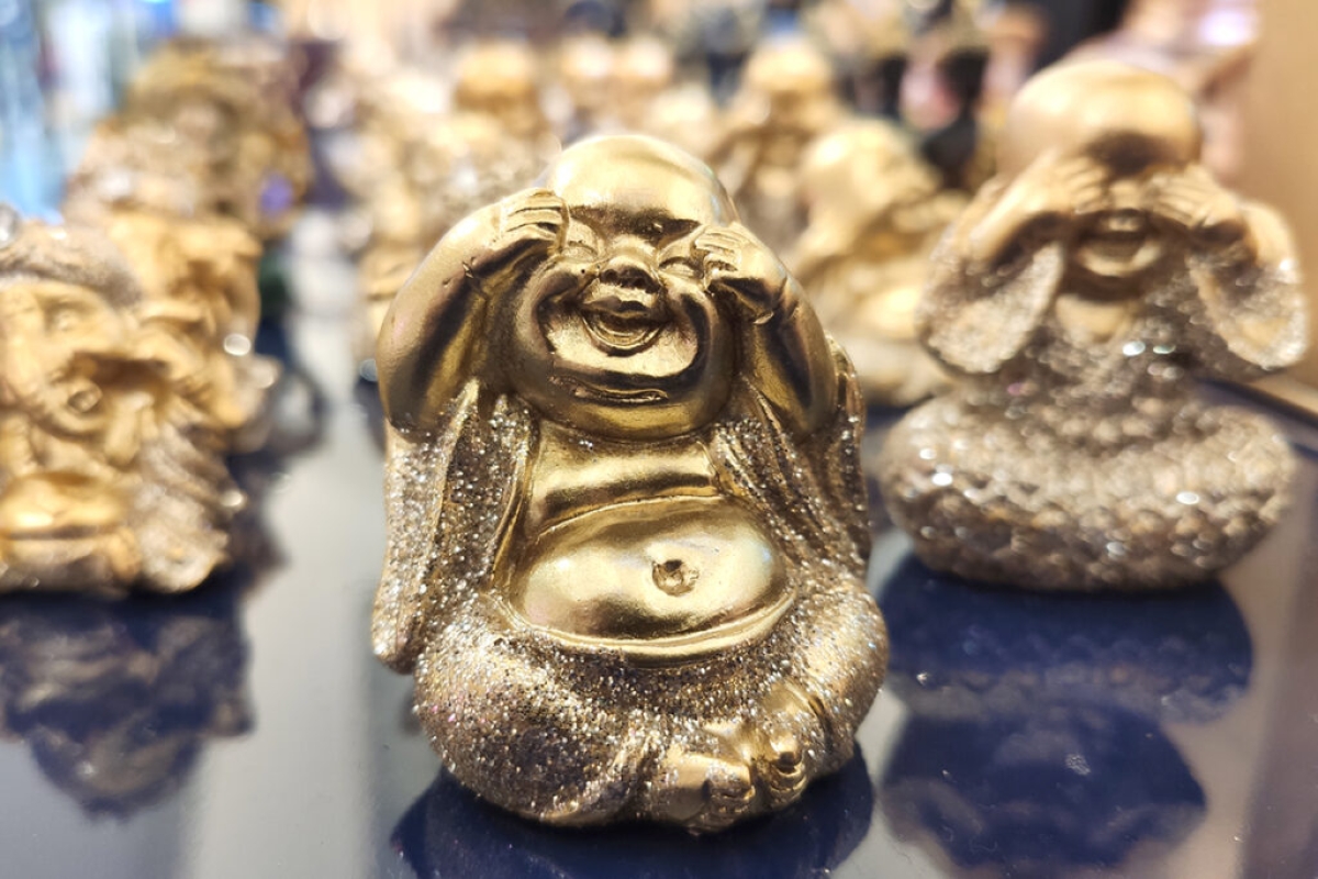 Acredita-se que Hotei, esse monge sorridente e gordinho teria vivido na China - Foto: Ascom Shopping Jardins