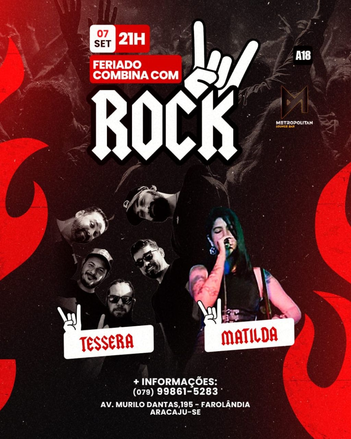 Metropolitan apresenta Rock da Independência - Imagem: Divulgação | Metropolitan Lounge Bar