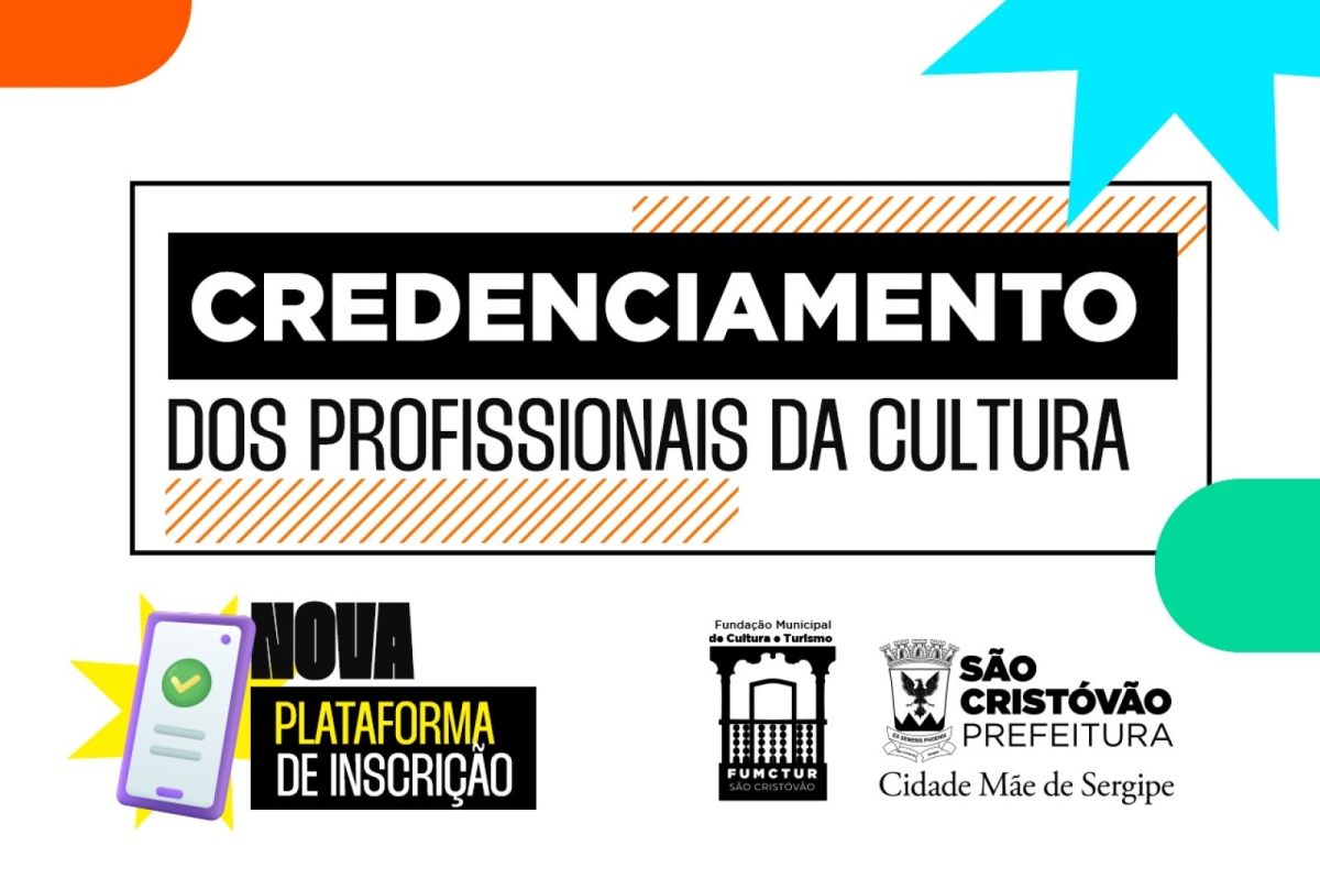 Credenciamento dos profissionais da cultura - Imagem: Divulgação | Prefeitura de São Cristóvão