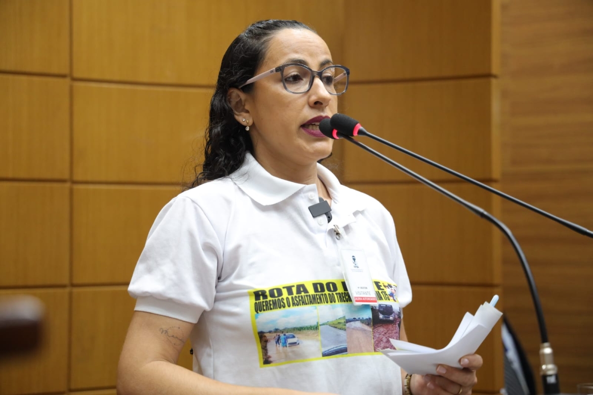 Renilza Conceição palestrando na Alese - Foto: Jadilson Simões | Alese