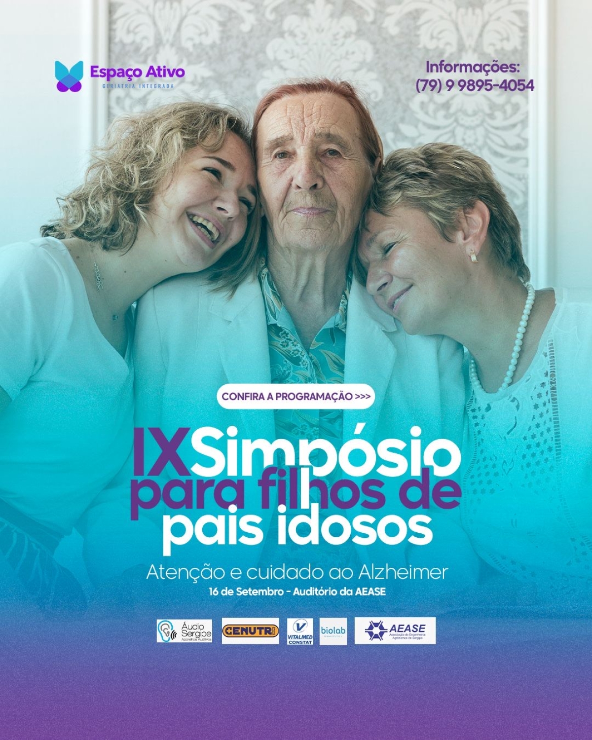 IX Simpósio para Filhos de Pais Idosos com Doença de Alzheimer - Imagem: Divulgação
