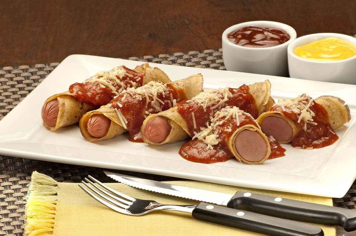 Crepe de Hot Dog ao Forno - Foto: Divulgação | Marca Puro Sabor
